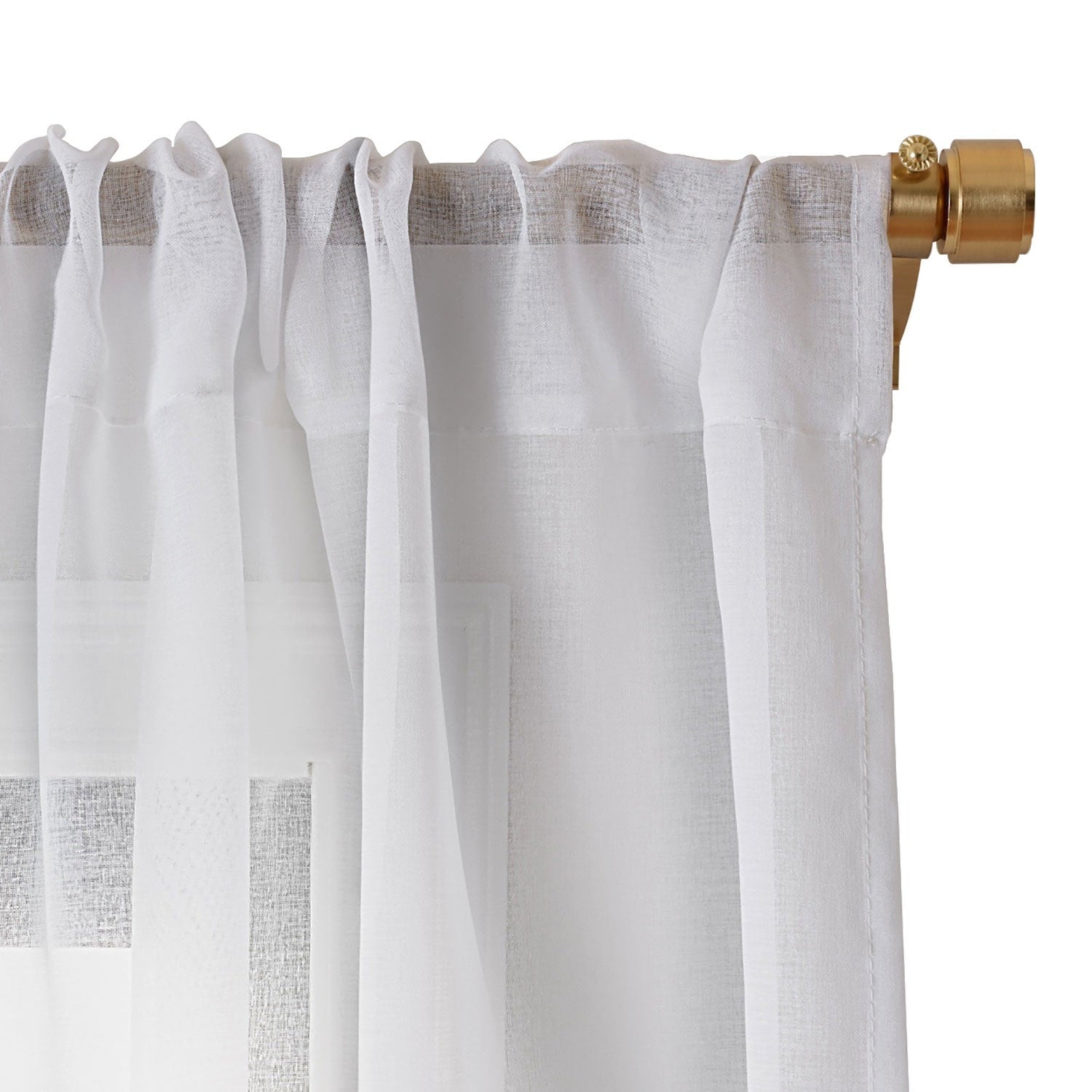 Gal Design Black And White Palms Sheer Non Repeat