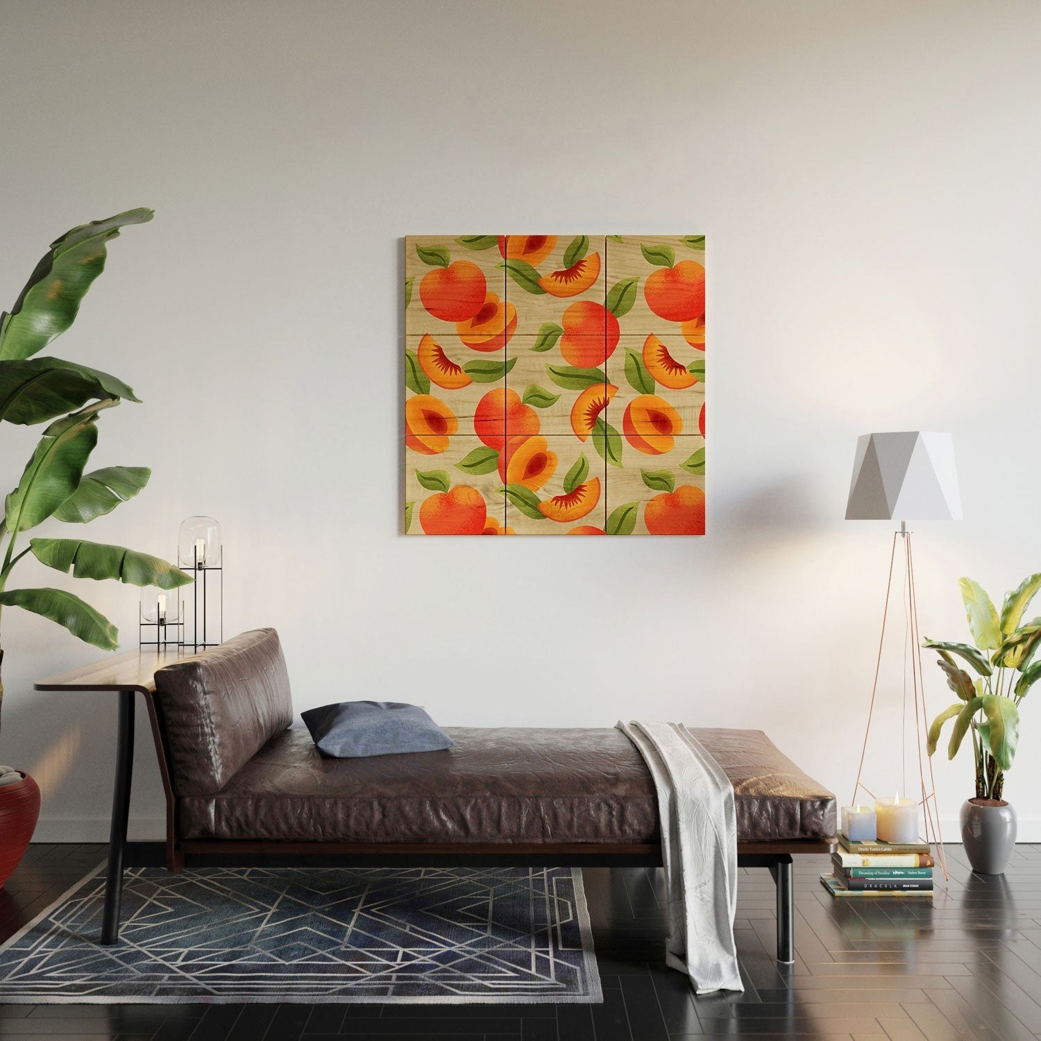 Jessica Molina Peach Pattern Wood Wall Mural