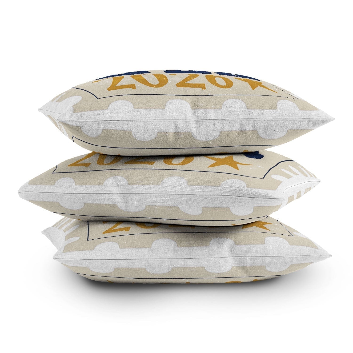DENY Designs USA Stamp Outdoor Throw Pillow