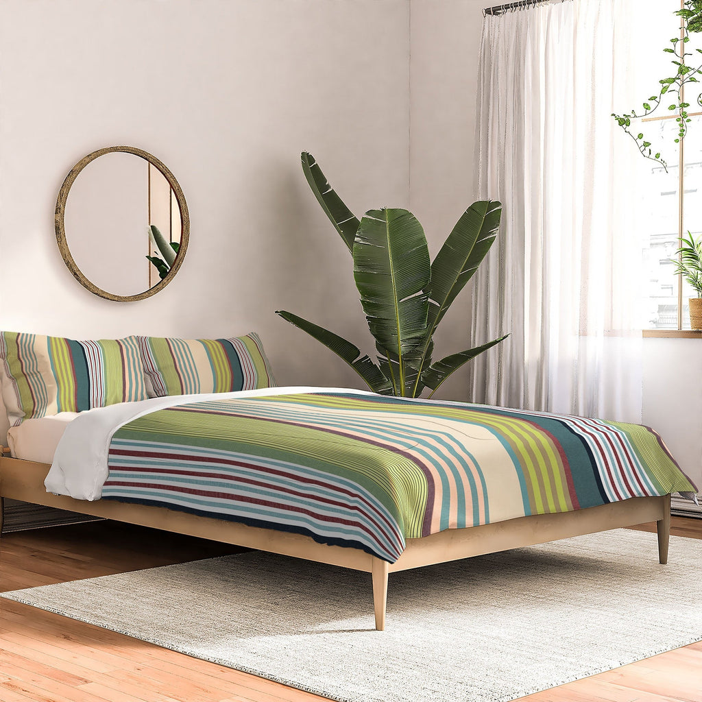 Marta Barragan Camarasa Colorful Stripe Delight Comforter