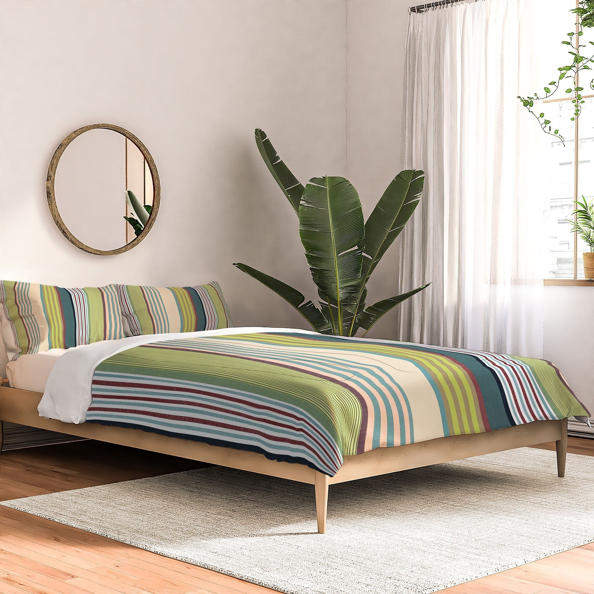 Marta Barragan Camarasa Colorful Stripe Delight Comforter