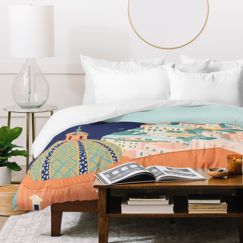 Valeria Frustaci Positano in Italy Duvet Cover